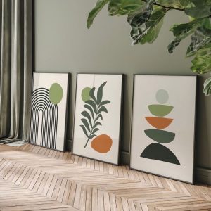 Set of 3 Wall Hanging Frames Cleanable and Durable