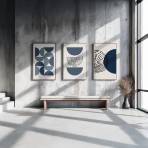 Set of 3 Wall Hanging Frames Cleanable and Durable