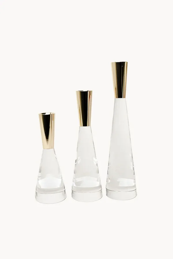 Modern Crystal Candle Holders set - Image 4