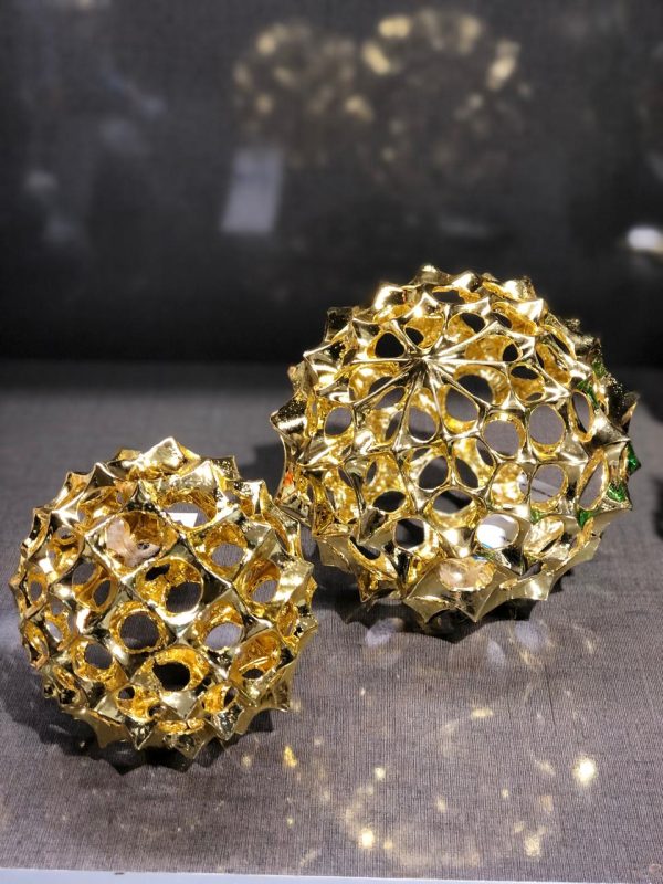 Pewter Metal Balls Sculpture