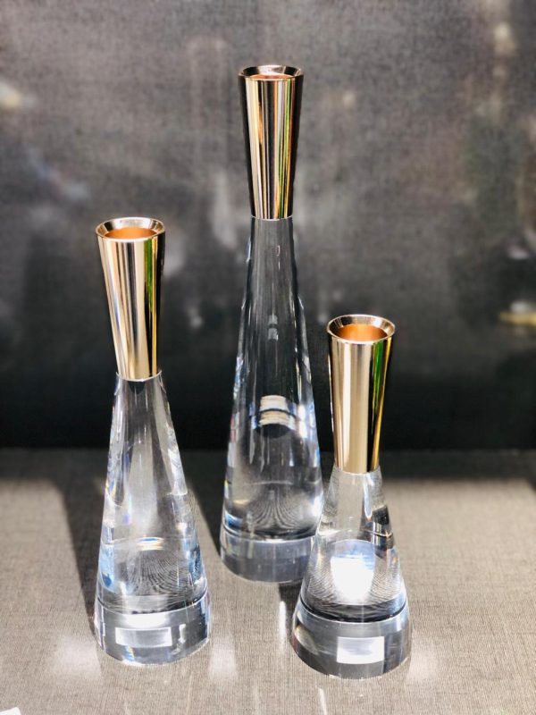 Modern Crystal Candle Holders set