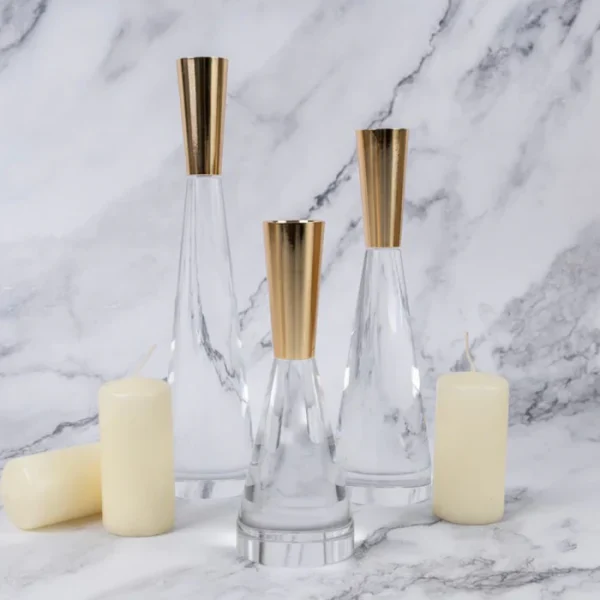Modern Crystal Candle Holders set - Image 2